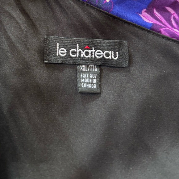 Le Château Luxe Silk One-Shoulder Mini Dress size Large - Picture 7 of 9